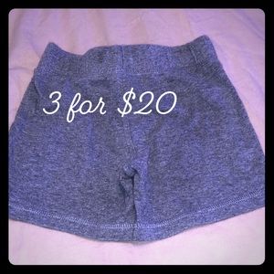 Carter’s grey shorts 18M 3itemsfor$20
